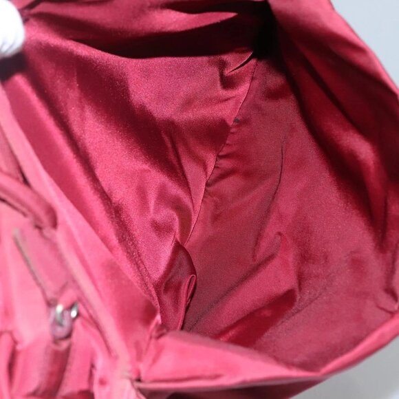 PRADA Tote Bag Nylon Red Auth MY293 - Picture 12 of 16